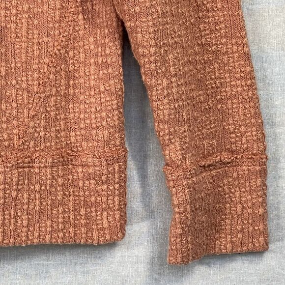 Vince Camuto Two Cardigan Women S Orange Textured Stretch Knit Long Sleeve C06 - Picture 6 of 14